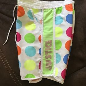 JUSTICES Poke a Dot shorts size 14